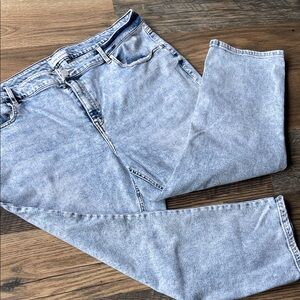 Lane Bryant High Rise Girlfriend Straight crop jeans 18